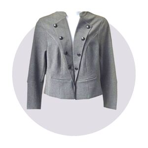 TORRID PLUS SIZE GRAY Twill Fabric Mixed Anorak Jacket/Blazer Size 2X